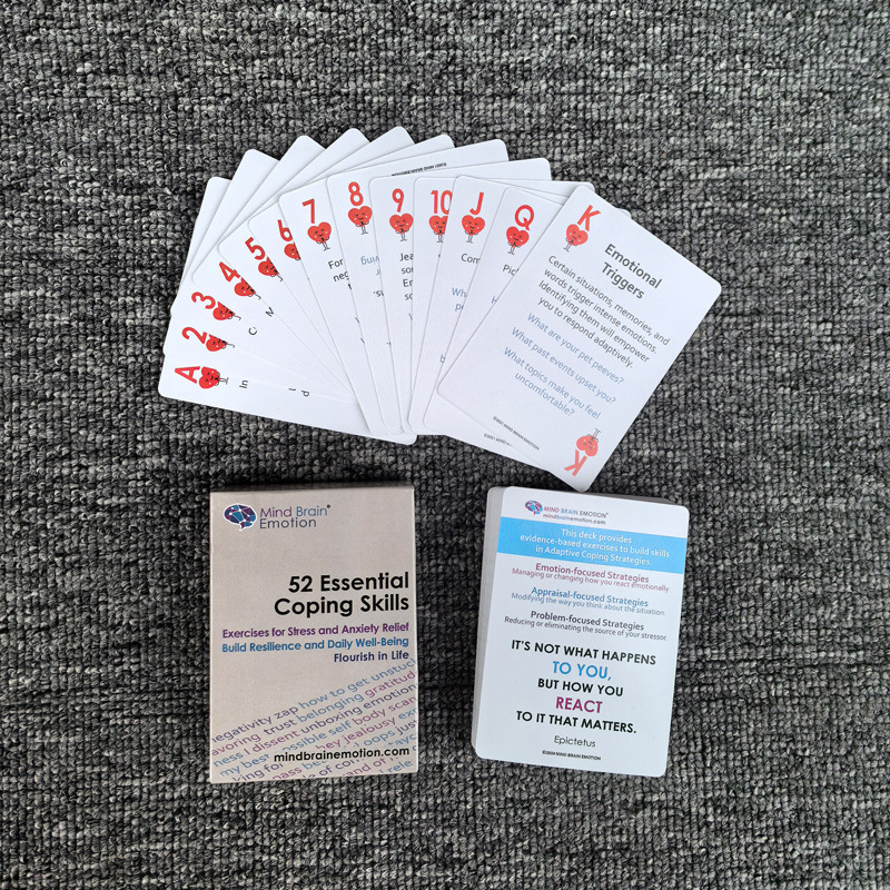 52 Essential Coping Skills Cards for Stress Relief and Group Activities product view 4