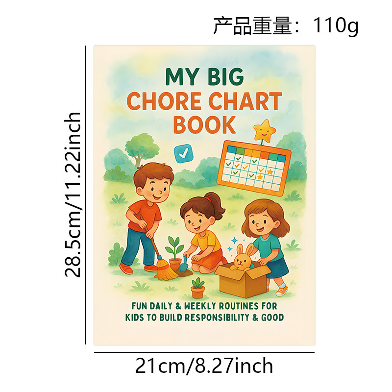 Kids' Learning and Wellness Workbooks – 6 Options – Daily Chore Checklist