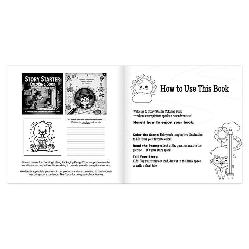 Story Starter Coloring Books – 6 Creative Themes product view 3