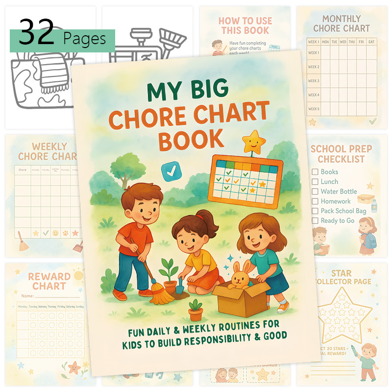 My Big Chore Chart Book for Kids