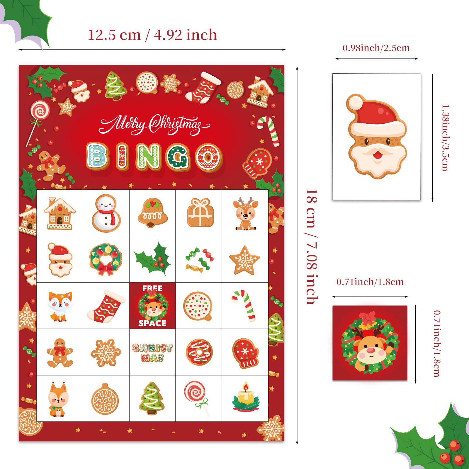 Christmas Bingo Game Set – 33 Pieces product view 2