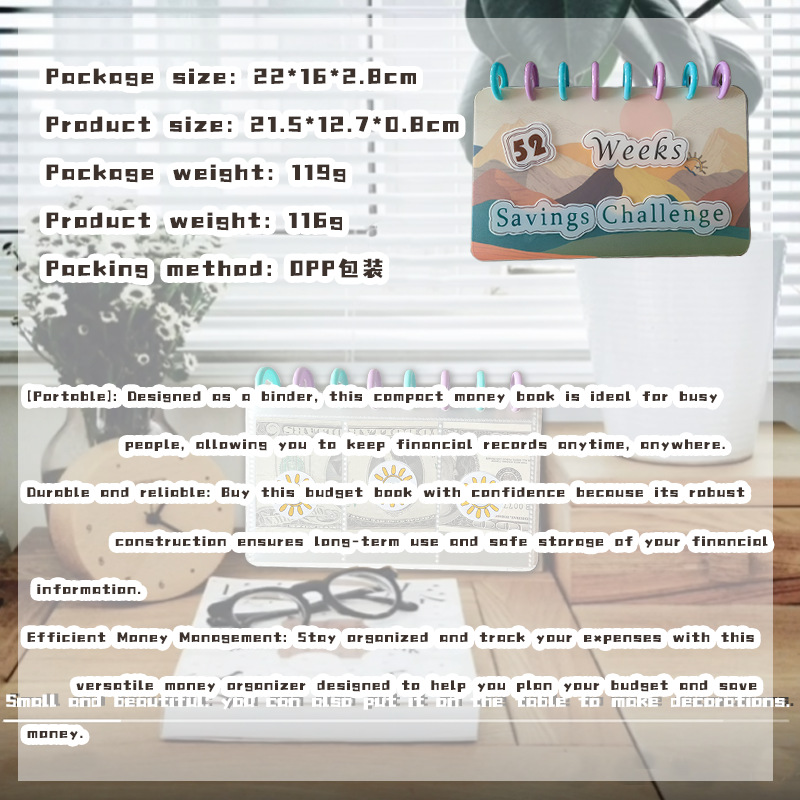 52-Week Savings Challenge Planner product view 3