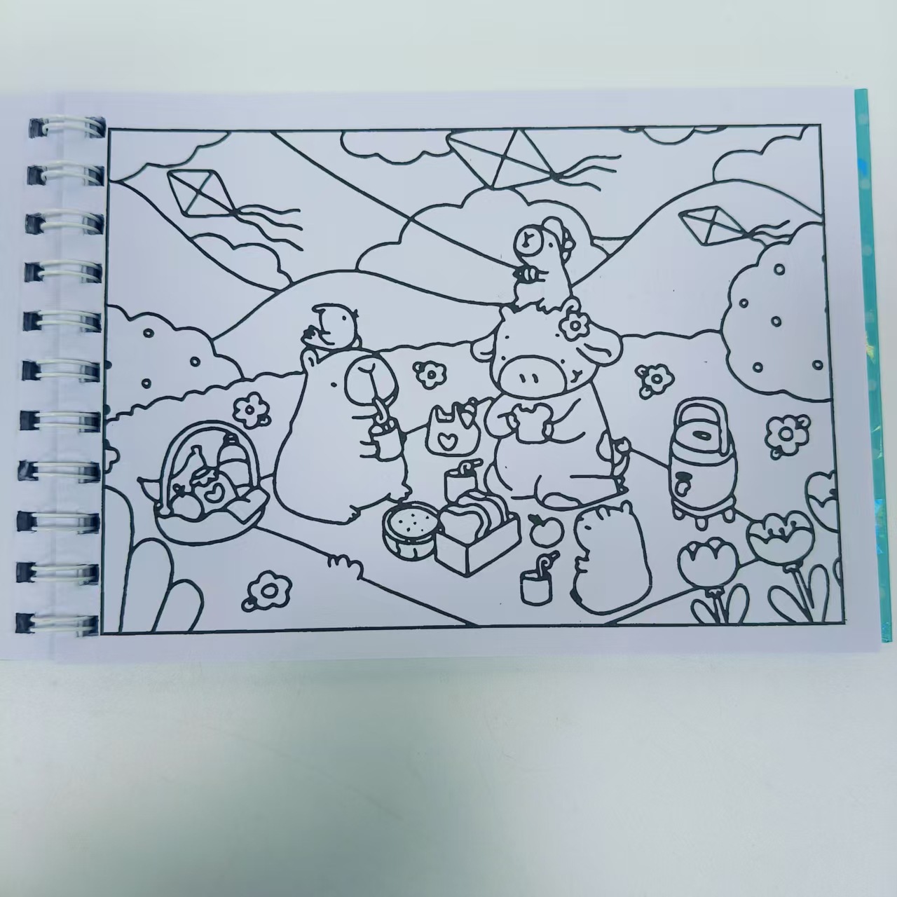 Cute Capybara Stress-Relief Coloring Book product view 3