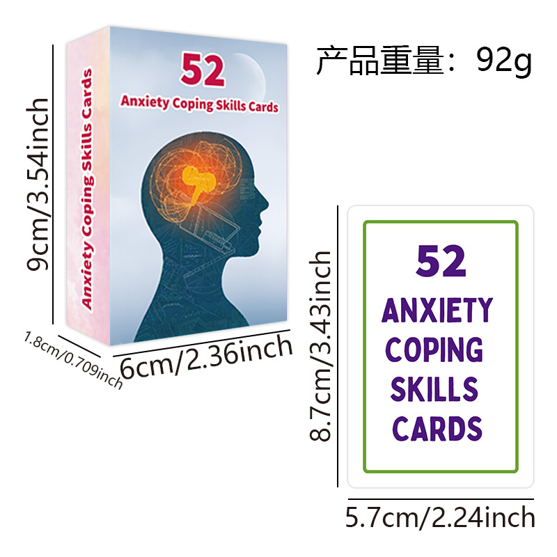 52 Anxiety Coping Skills Cards product view 2