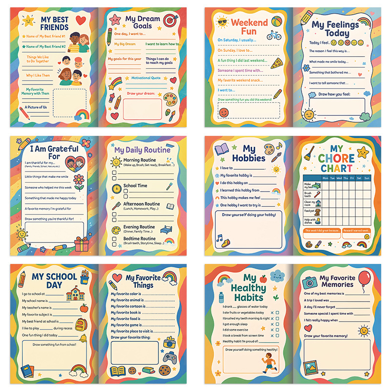 Kids Colorful Daily Planner product view 3