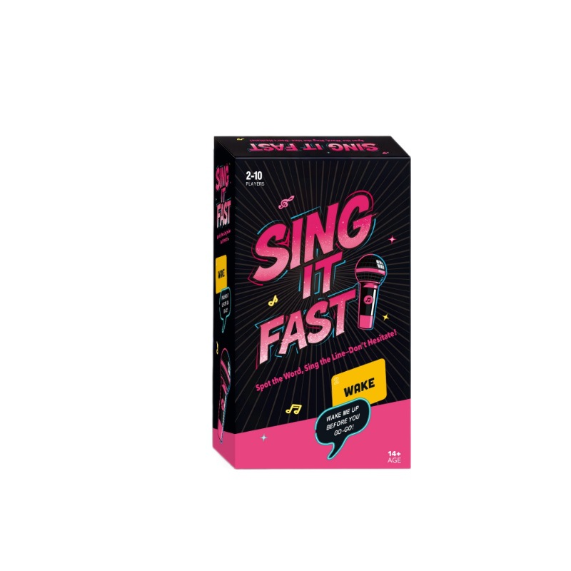 Sing It Fast Music Party Card Game product view 5