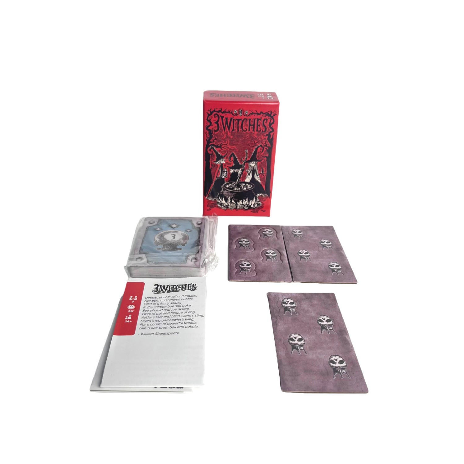 3 Witches Bilingual Trick-Taking Card Game product view 2