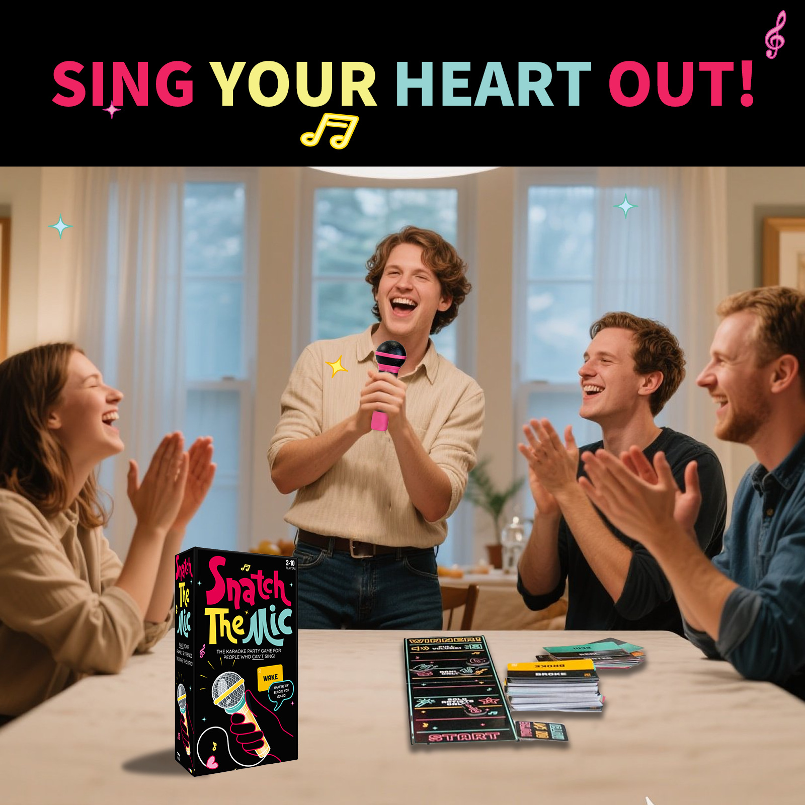 Snatch the Mic Karaoke Party Card Game product view 4