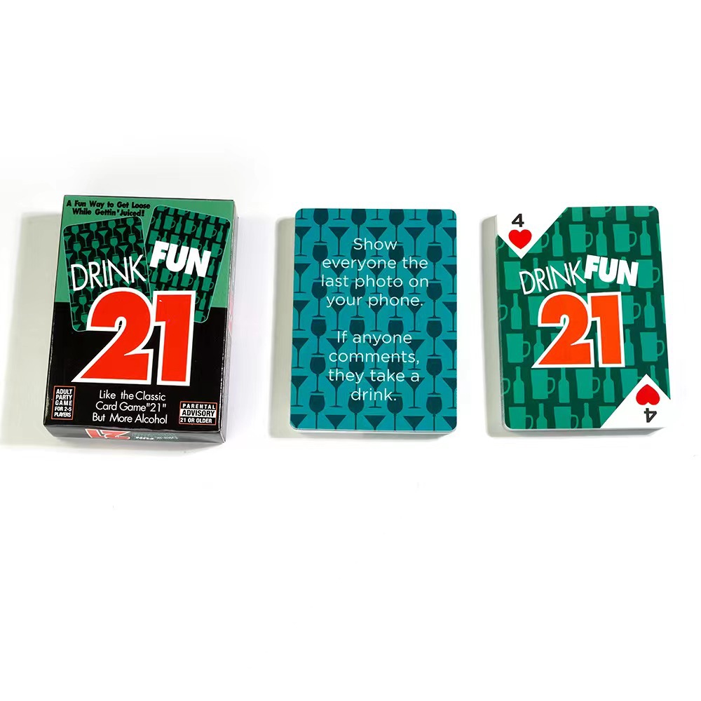 Drink Fun 21 Couples Drinking Party Card Game product view 4