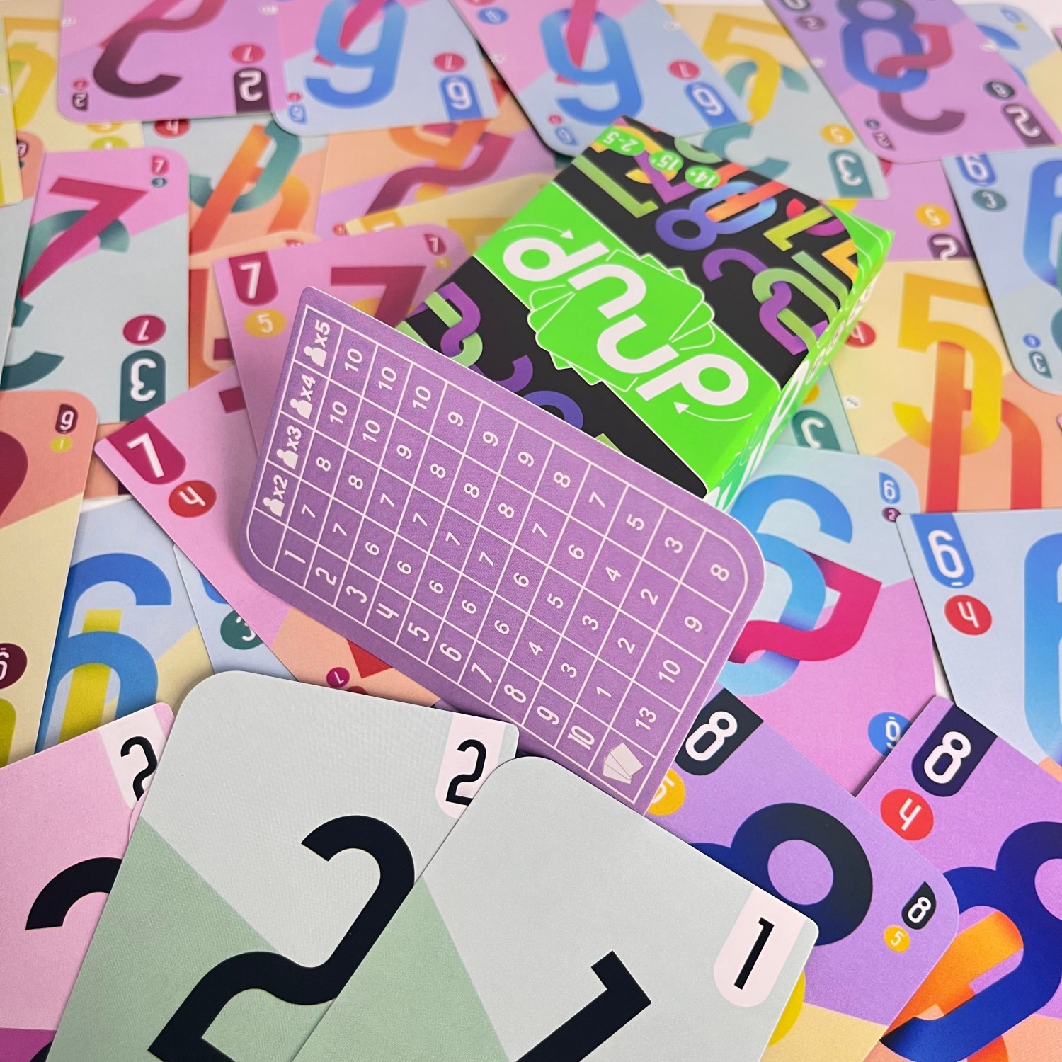 Dnup Bilingual Double-Sided Number Card Game product view 3