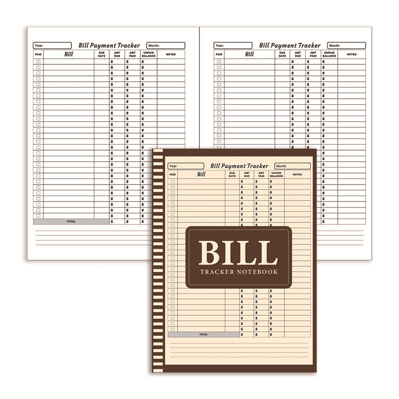 Bill Payment Management Book – Dark Brown product view 3