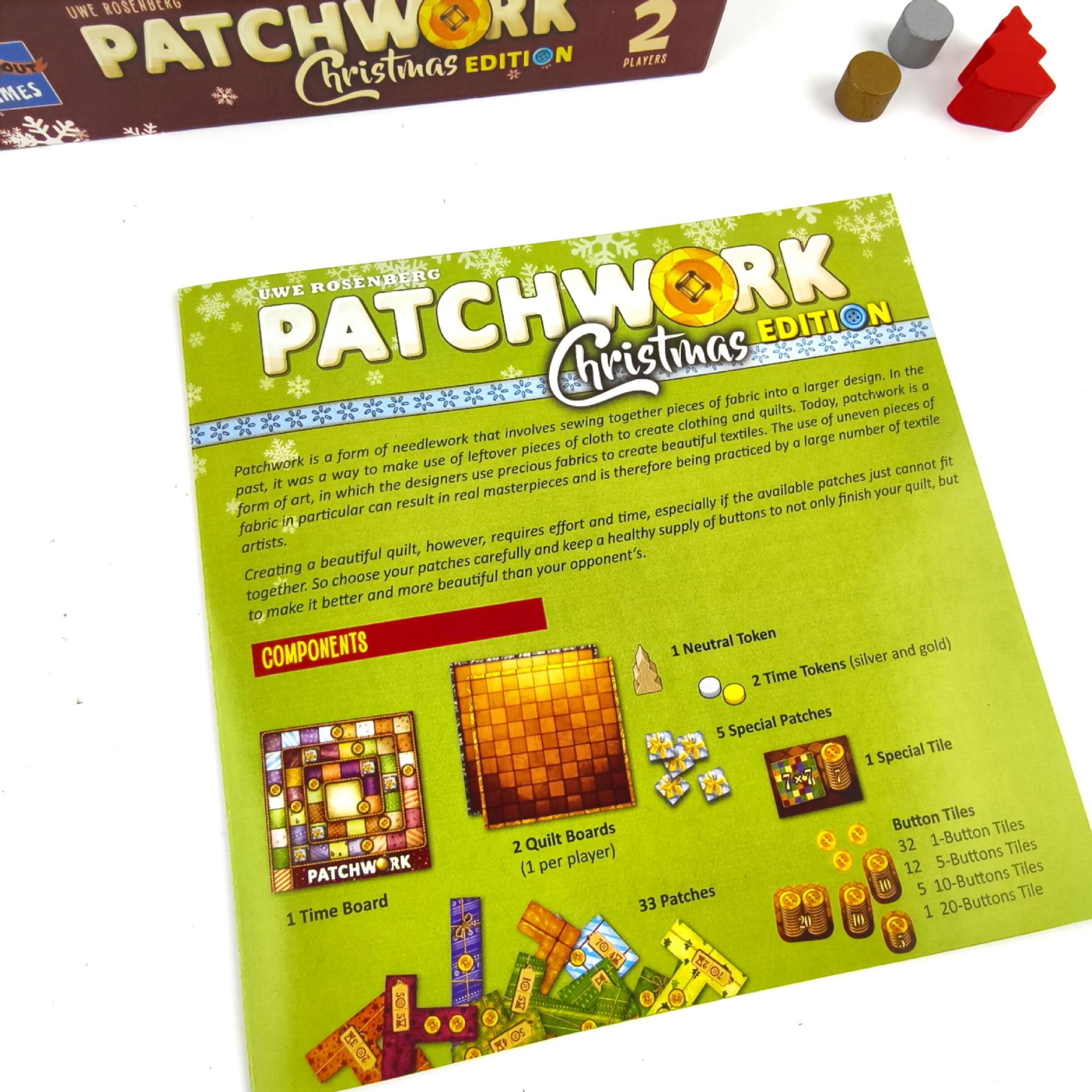 Patchwork Christmas Edition Two-Player Board Game product view 3