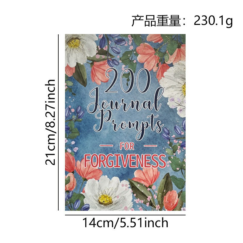 Assorted Guided Planners, Journals and Wellness Workbooks – 74 Options – 200 Forgiveness Journal Prompts