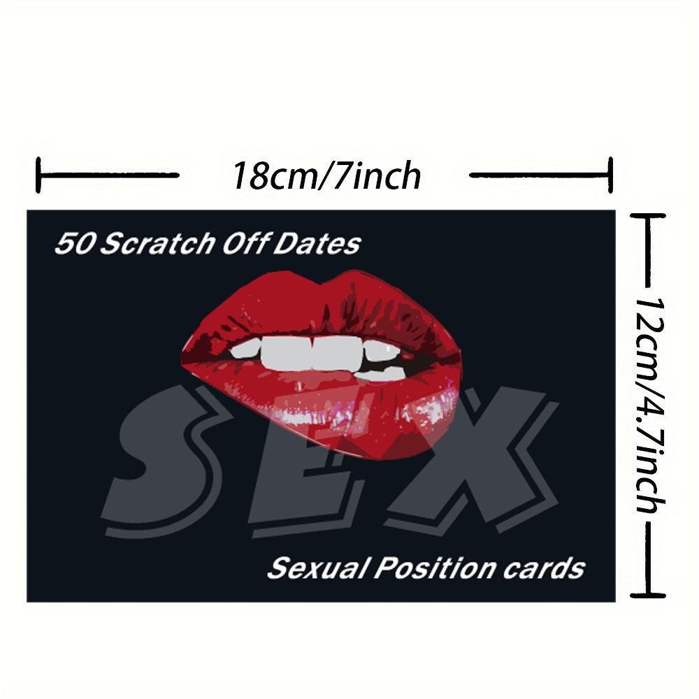 50 Intimate Positions Scratch-Off Challenge Card Set product view 2