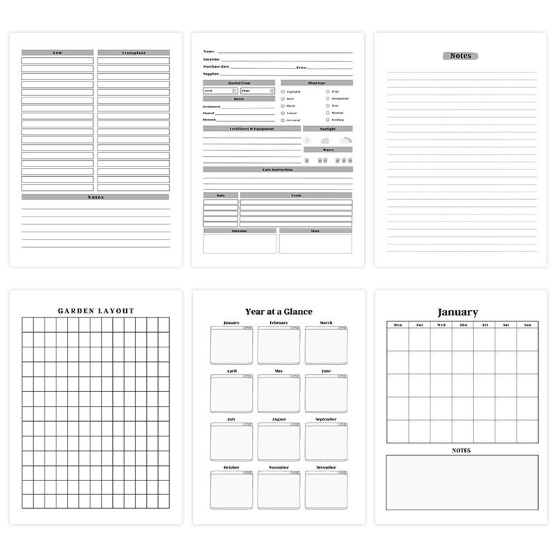 Garden Planner and Plant Care Log Book product view 4