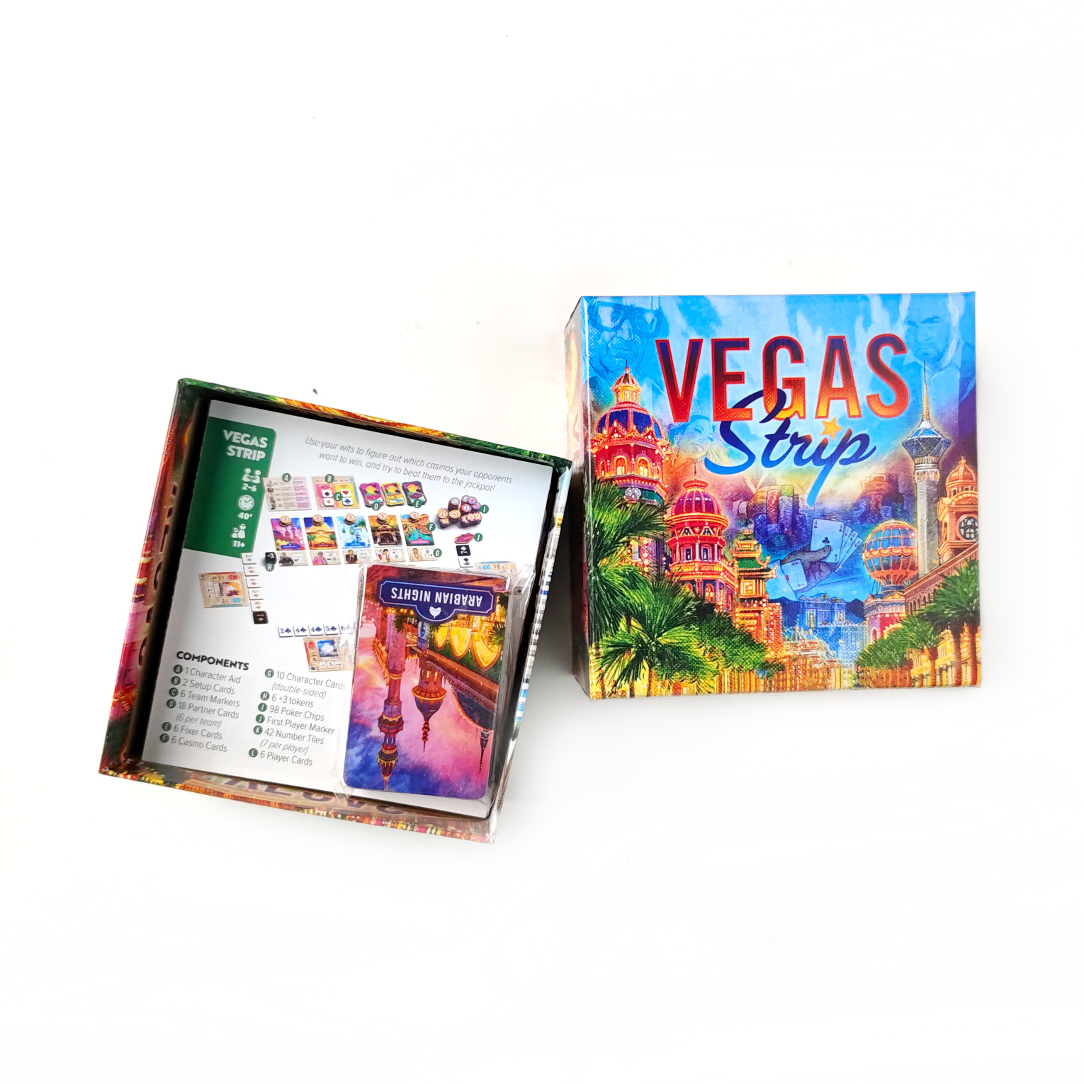 Vegas Strip Bilingual Dice Board Game