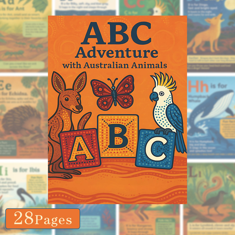 ABC Adventure with Australian Animals Activity Book