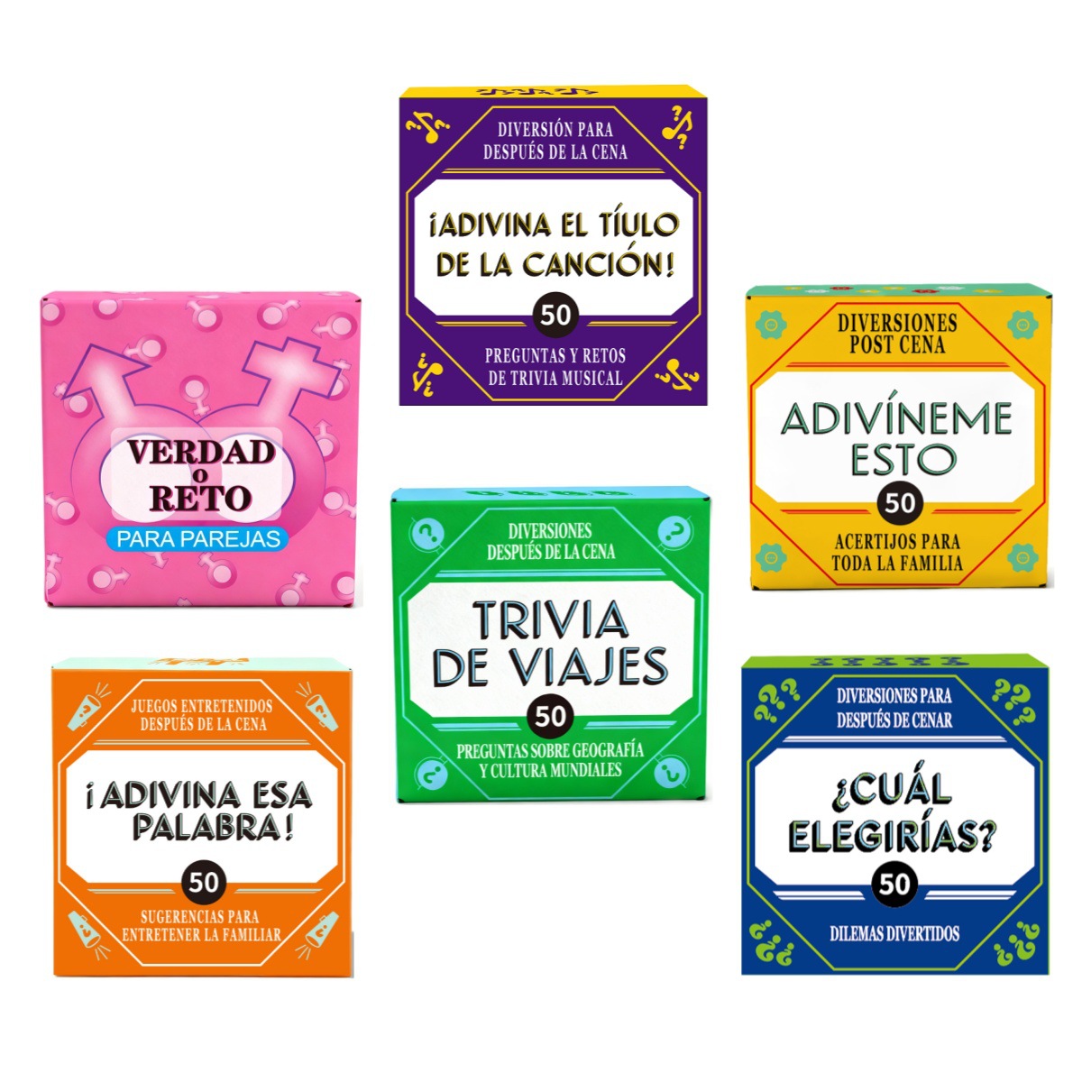 Spanish After-Dinner Card Game Collection – 6 Game Options
