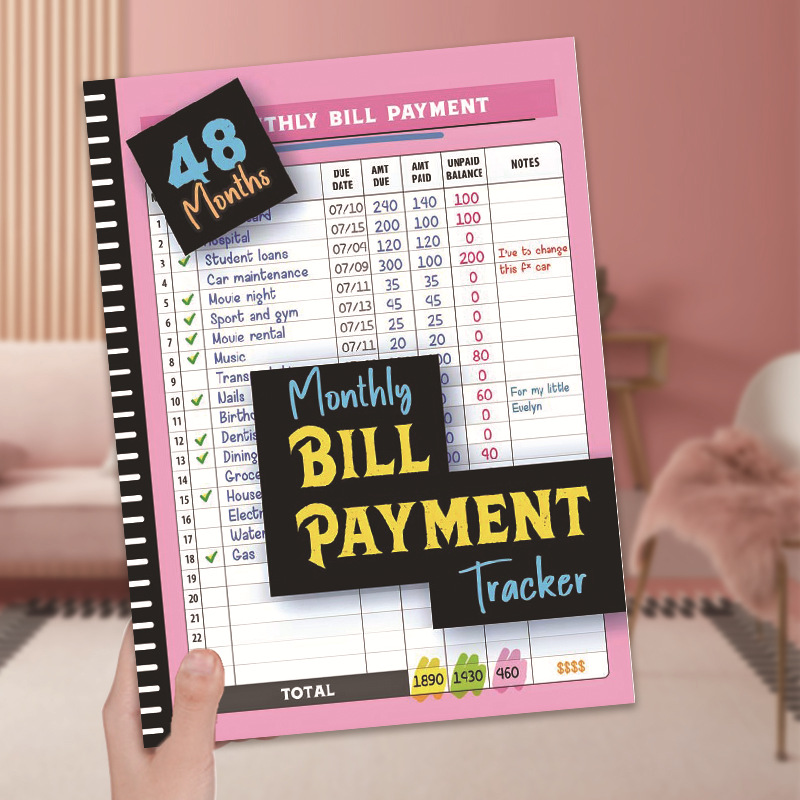 Bill Payment Management Book – Pink product view 4