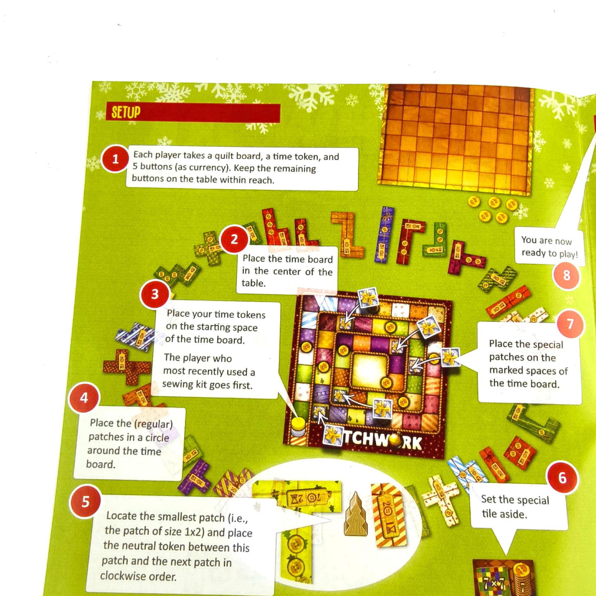 Patchwork Christmas Edition Two-Player Board Game product view 2