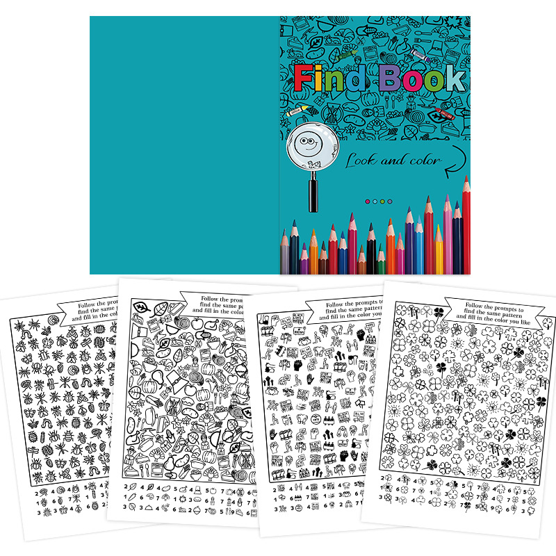 Find, Look and Color Children's Activity Book product view 3