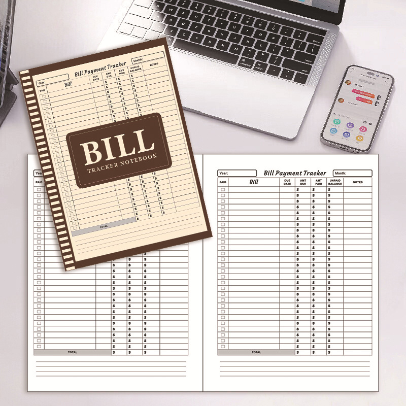 Bill Payment Management Book – Dark Brown product view 4