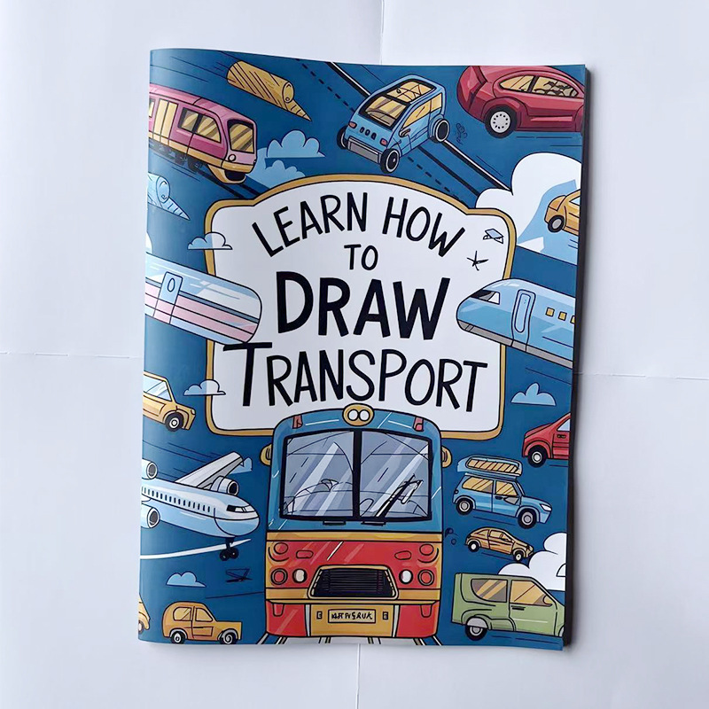 Learn How to Draw Creative Coloring Books – 6 Themes – Vehicles