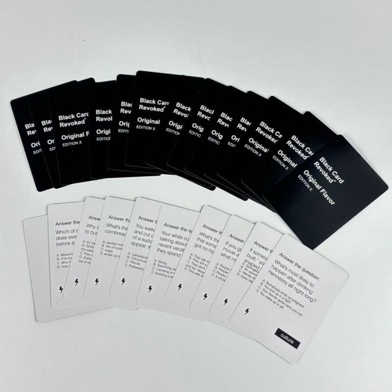 Black Card Revoked: Better, Bolder, Blacker English Party Card Game product view 3