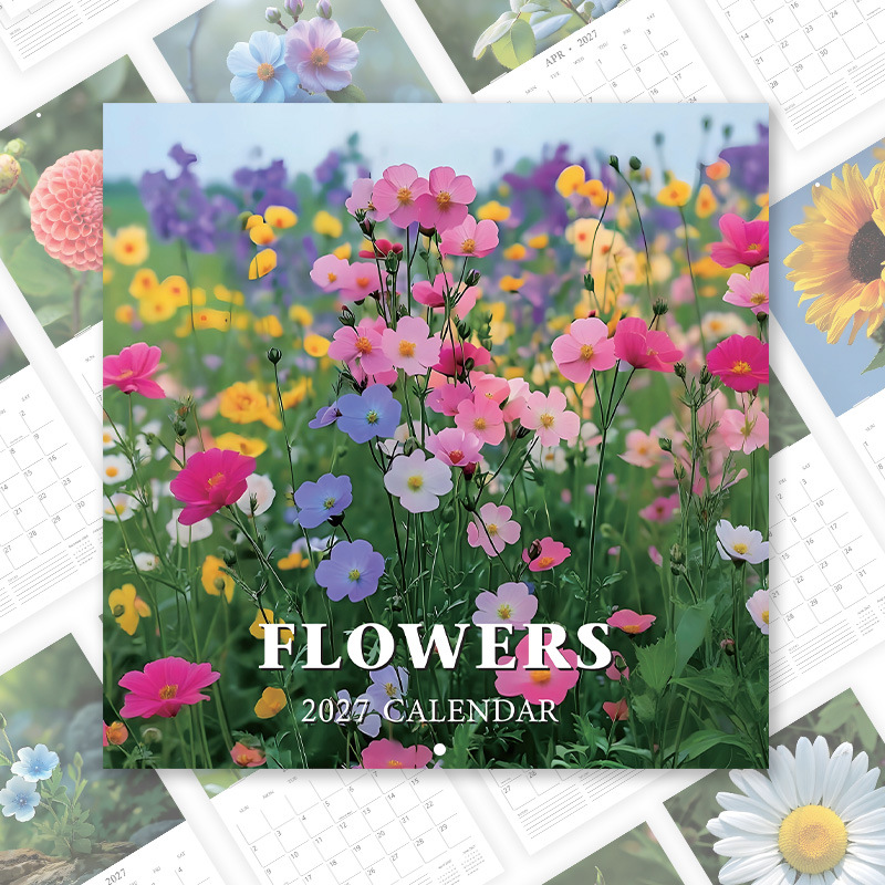 Flowers 2027 Wall Calendar