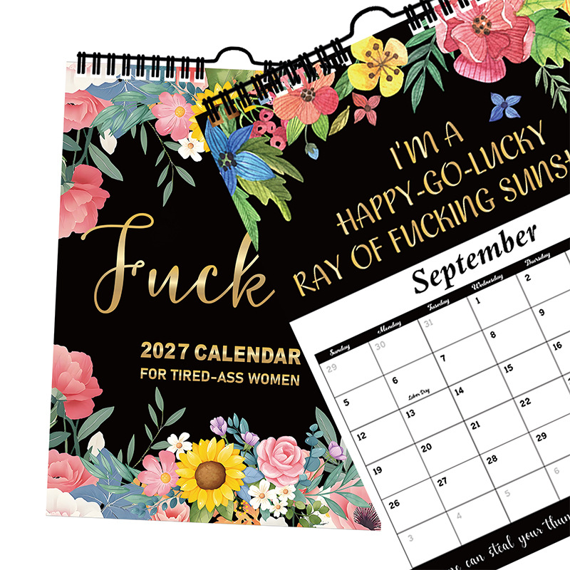 Calendar for Tired-Ass Women 2027 – 4 Floral Designs product view 4