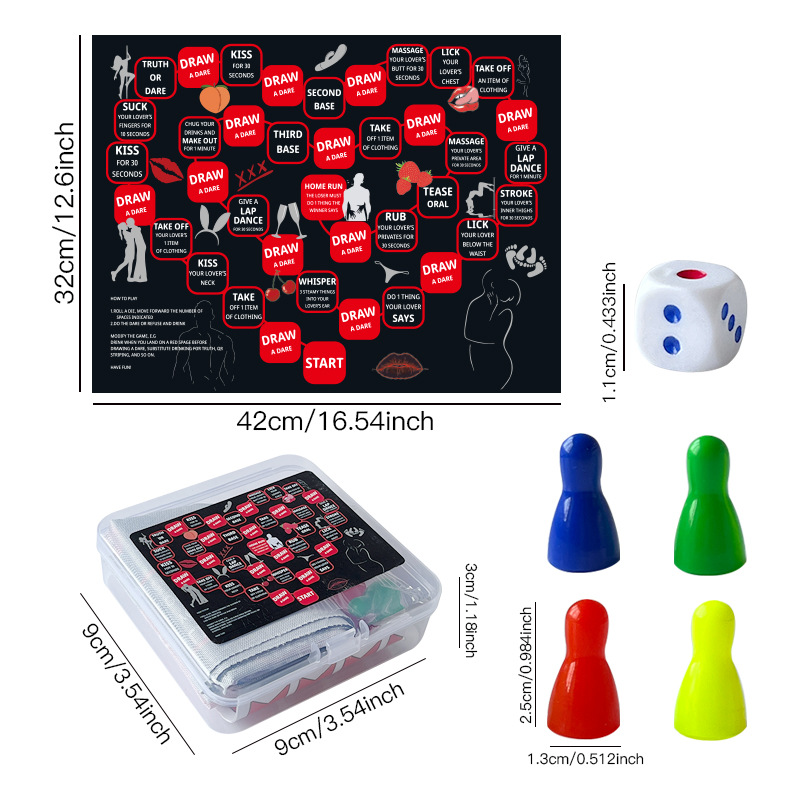 Drunk in Love Couples Drinking Board Game product view 2