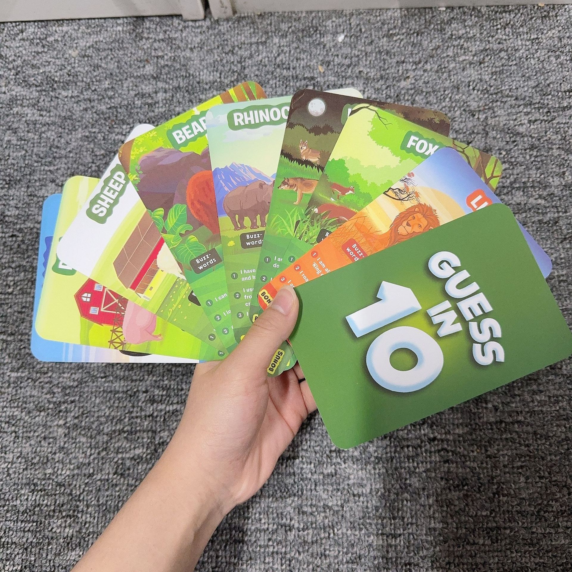 Guess in 10 Animal Planet Kids' Educational Card Game product view 5