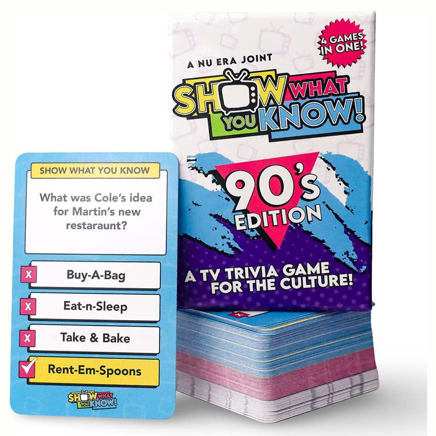 Show What You Know: 90s TV Trivia Family Party Game product view 4