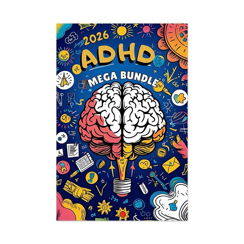 2026 ADHD and Mental Health 7-in-1 Planner Bundle product view 5