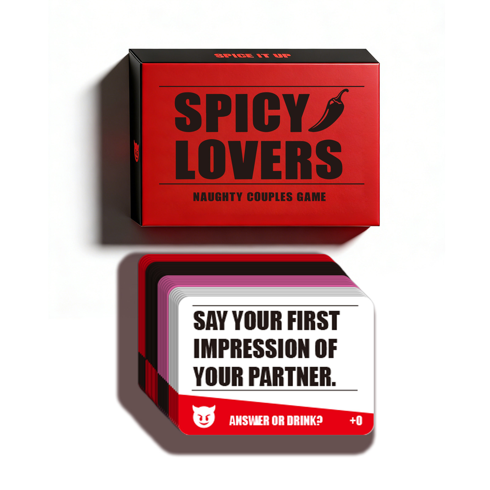 Spicy Lovers Couples Drinking Party Card Game product view 3