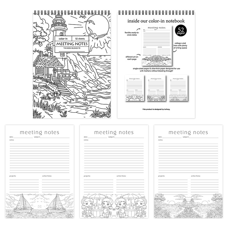 52-Week Summer Color-In Daily Planner product view 4