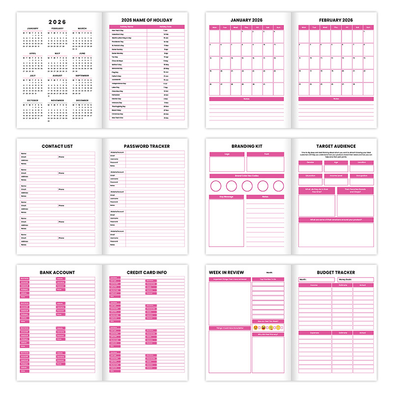 2026 Girl Boss Daily Organizer product view 3