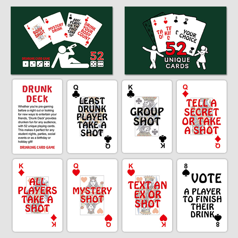 52 Unique Couples Drinking Playing Cards product view 4