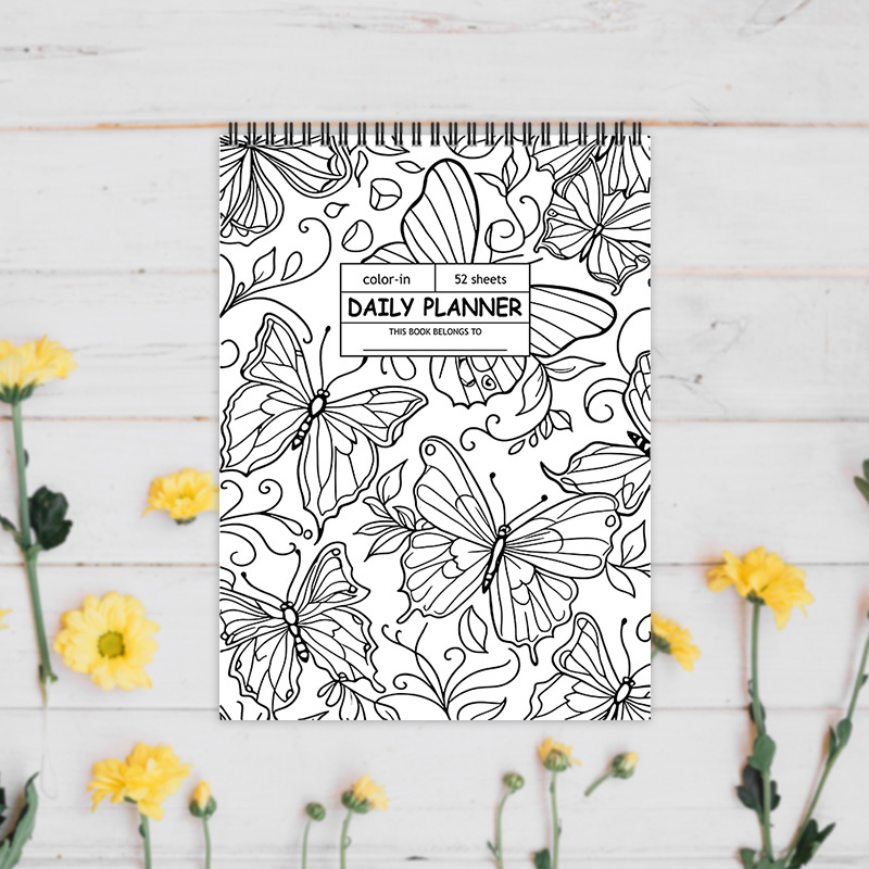 52-Week Butterfly Color-In Daily Planner