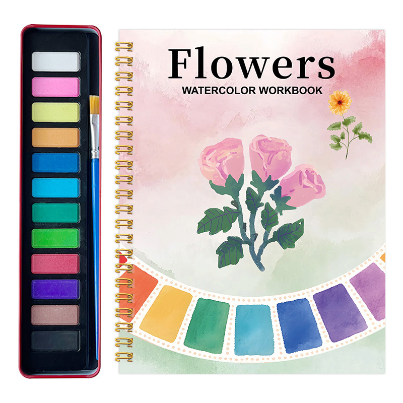 Watercolor Workbooks and Paint Set – 9 Options