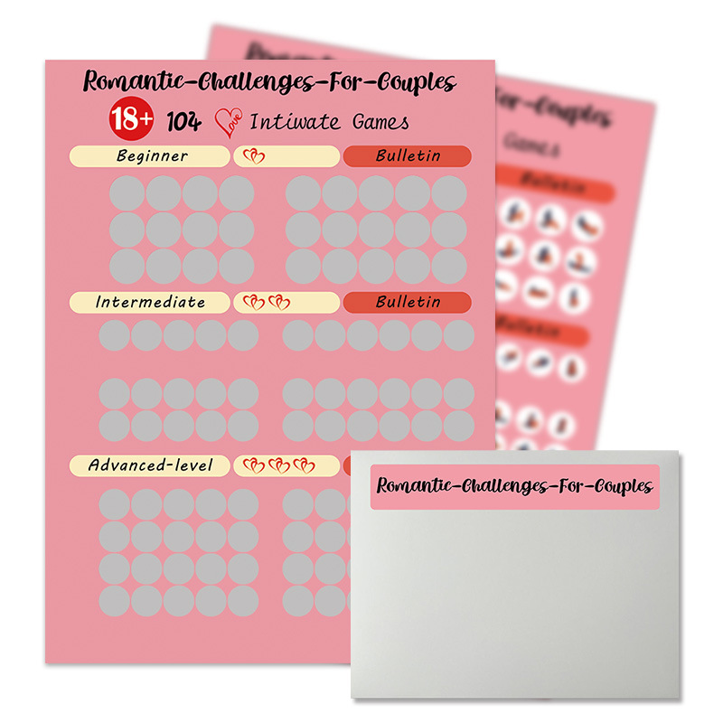 100 Intimate Positions Scratch-Off Challenge Poster