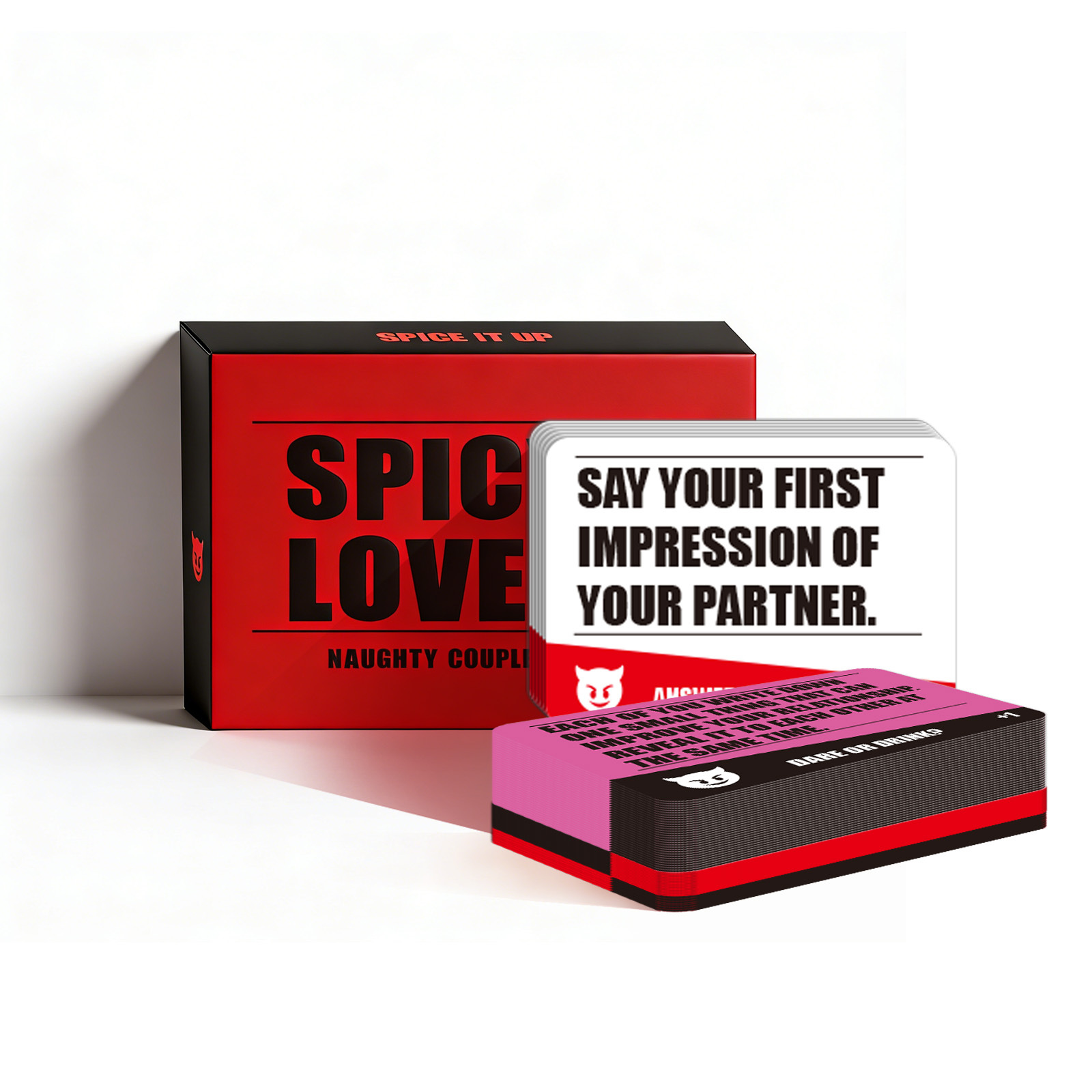 Spicy Lovers Couples Drinking Party Card Game product view 2