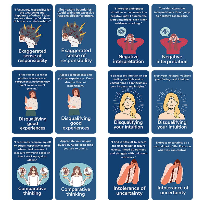 Cognitive Distortion Flashcards – 50 Thinking Traps product view 4