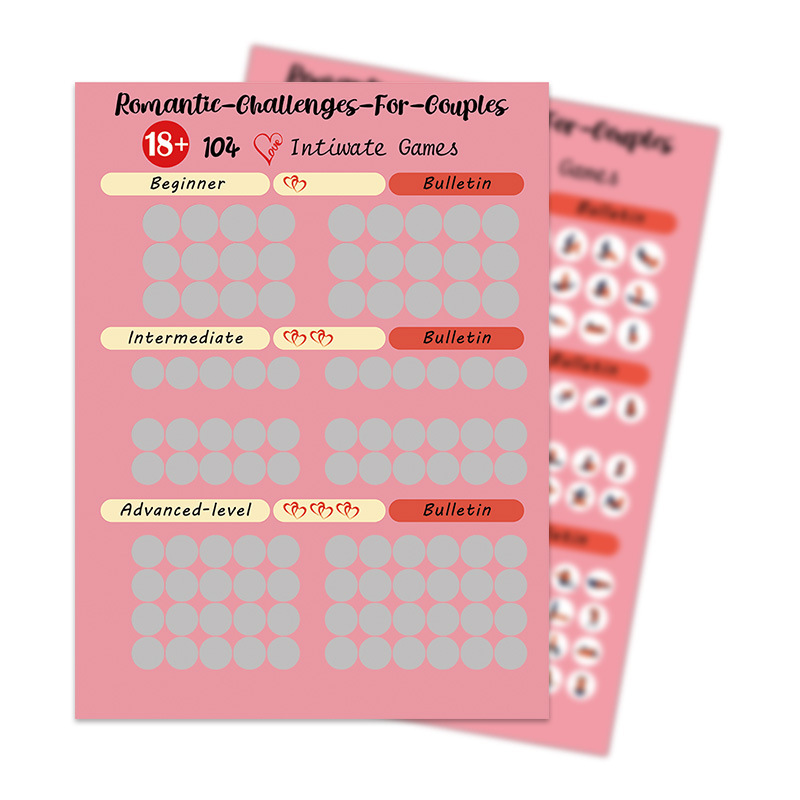 100 Intimate Positions Scratch-Off Challenge Poster product view 5