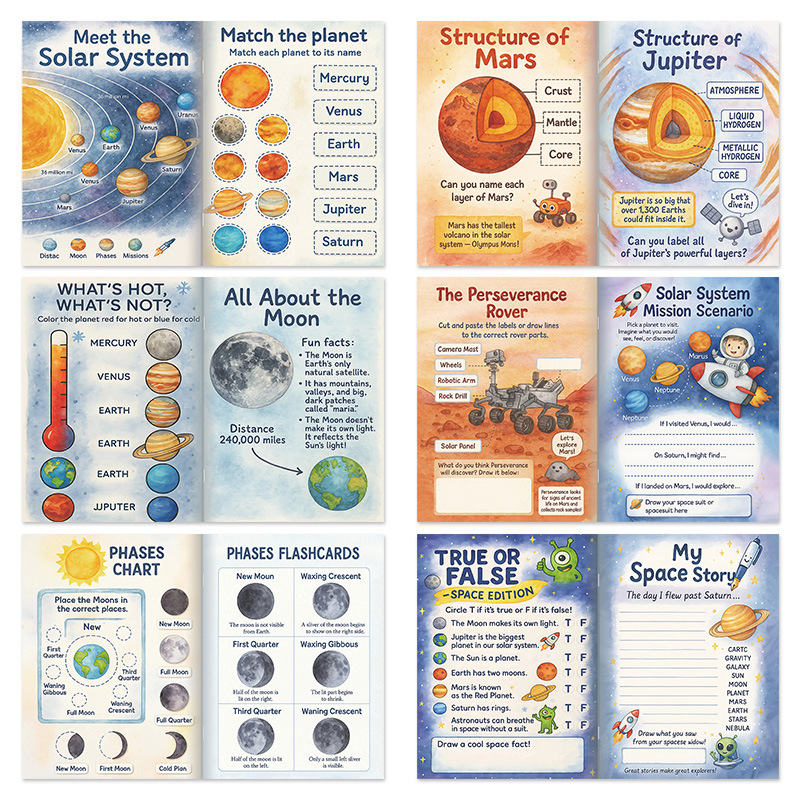 My Space Adventure Children's Galaxy Exploration Book product view 3