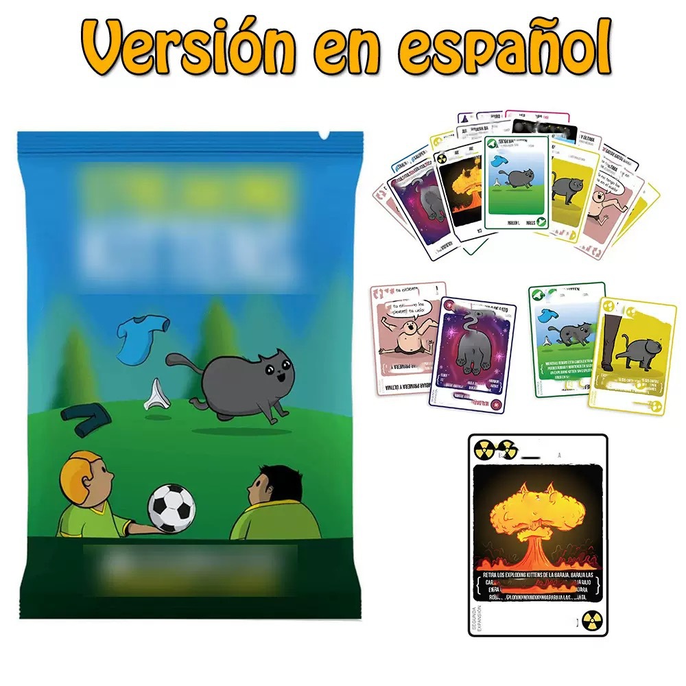 VIRUS! and Spanish-Language Party Card Games – 24 Options – Exploding Kittens Expansion Pack – Spanish