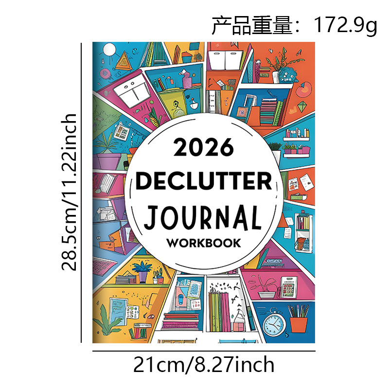 2026 Declutter Journal and Home Organization Workbook product view 2