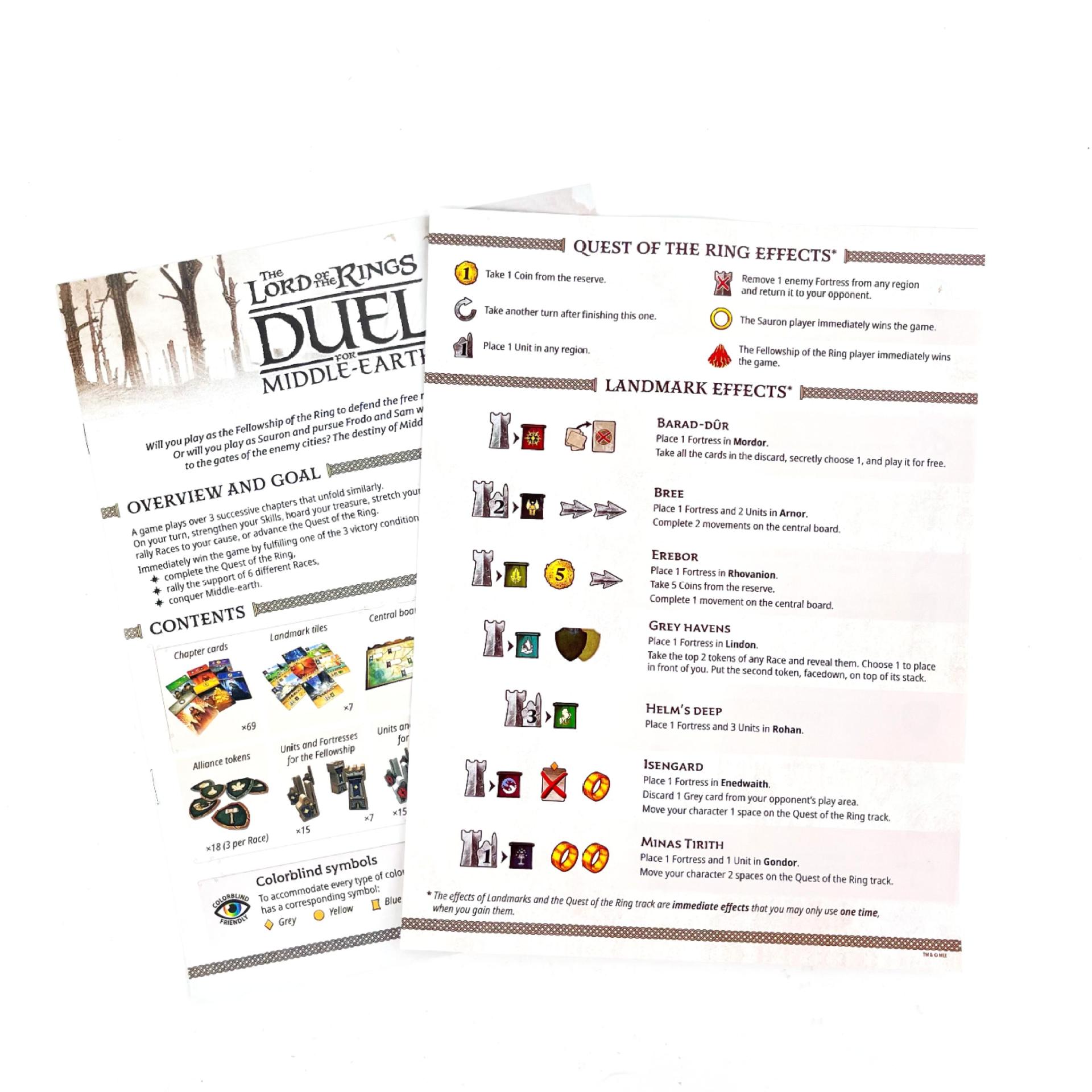 The Lord of the Rings Duel for Middle-earth English Board Game product view 3