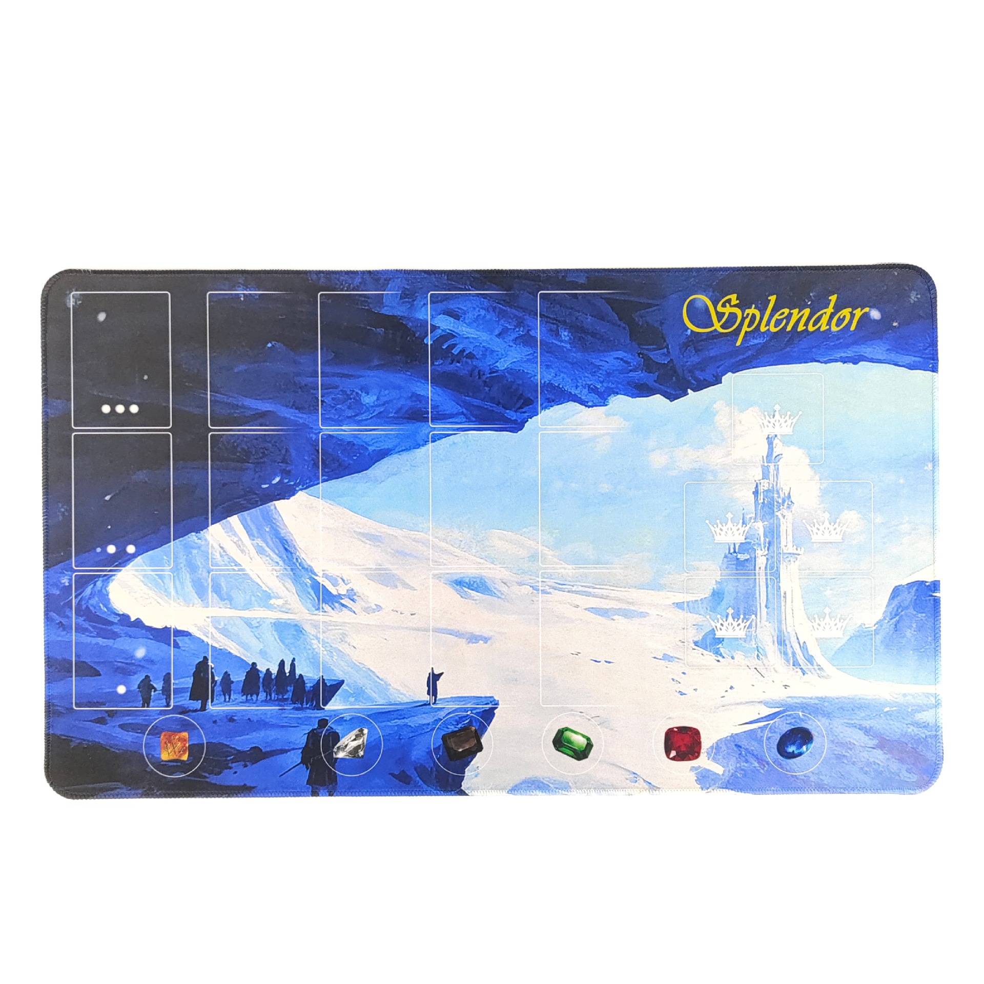 Splendor Board Game, Duel, Expansions and Playmat Collection – Splendor Winter Theme Playmat