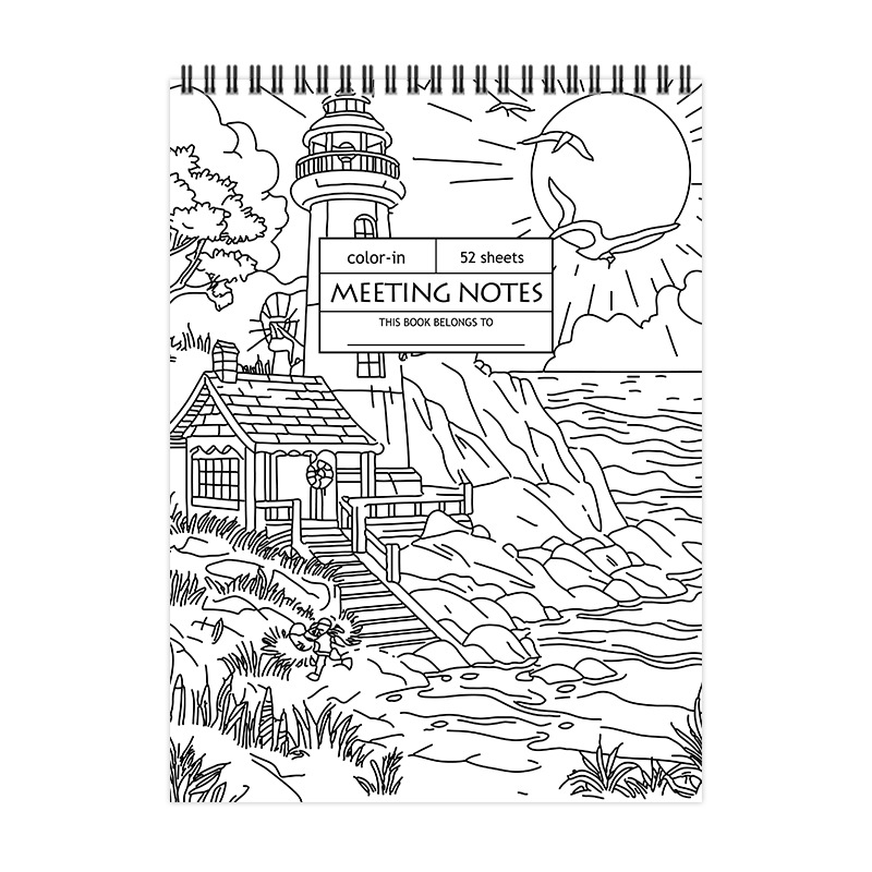52-Week Summer Color-In Daily Planner – 52-Week Summer Color-In Planner